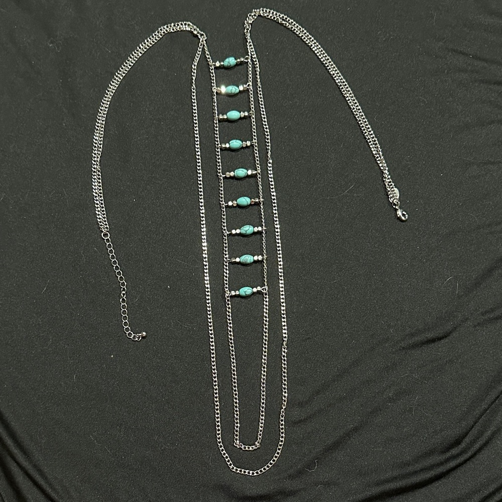 Silver and Turquoise Necklace